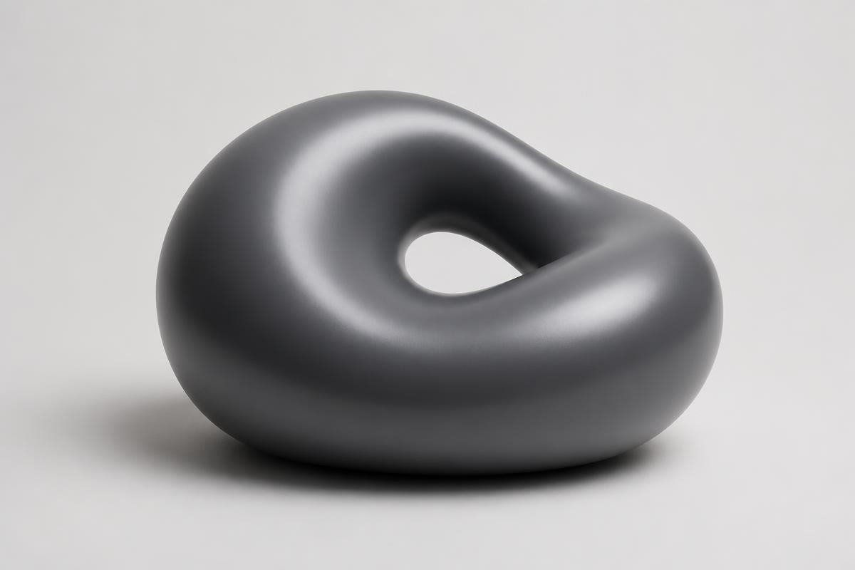 Abstract sculptural form representing model design